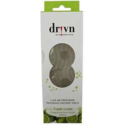 Drivn Car Air Freshener- Fragrant Discreet Discs (Fresh Lime)